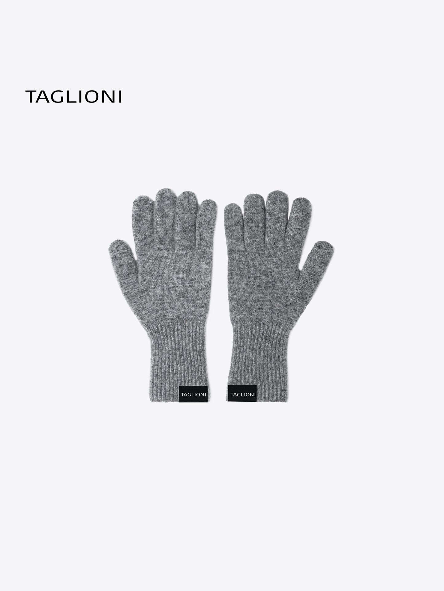 TAGLIONI Logo Cotton gloves