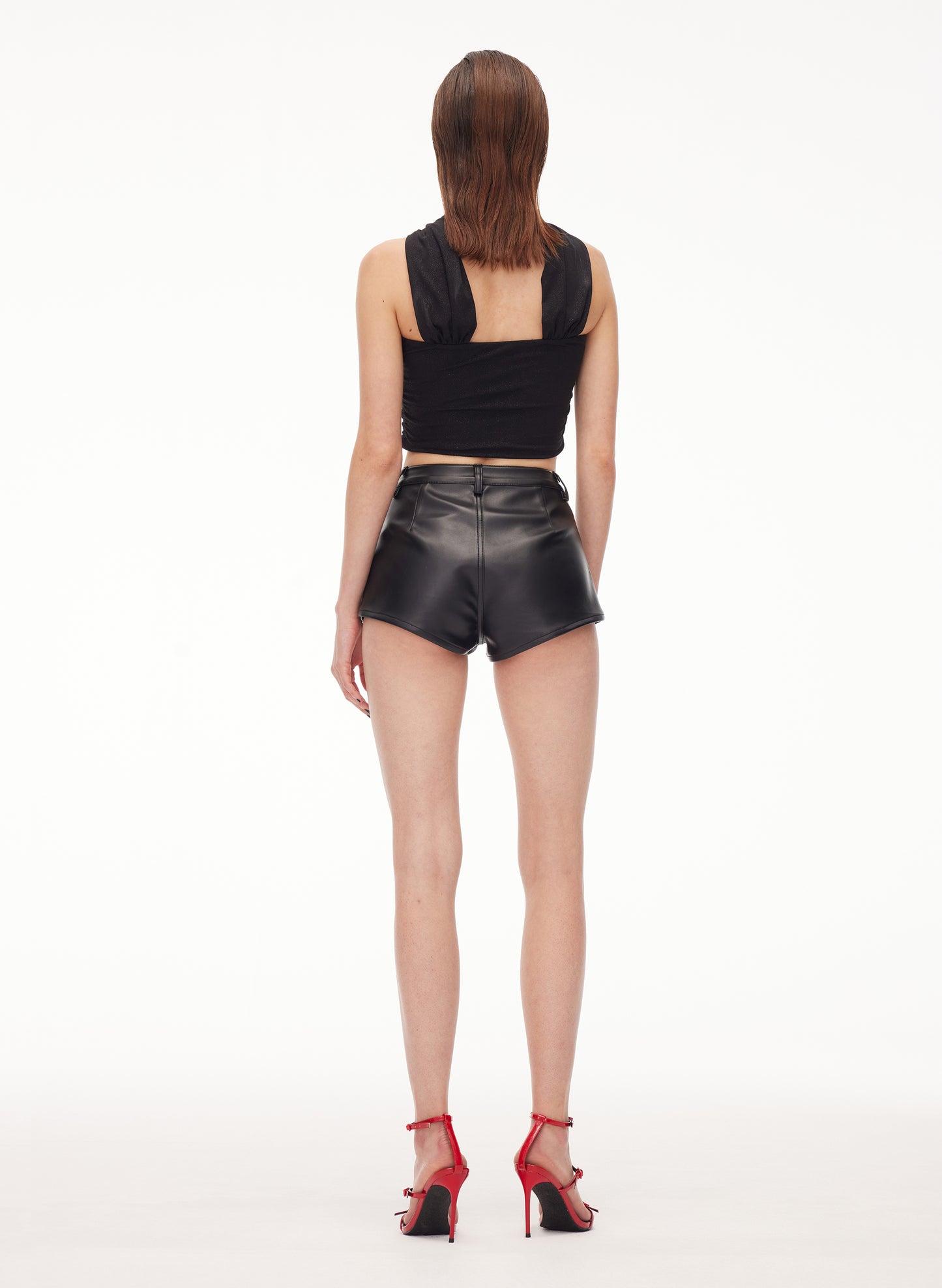 TAGLIONI Flower Halter Strap Camisole