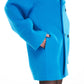 Wool Felt Oversize Coat in Blue