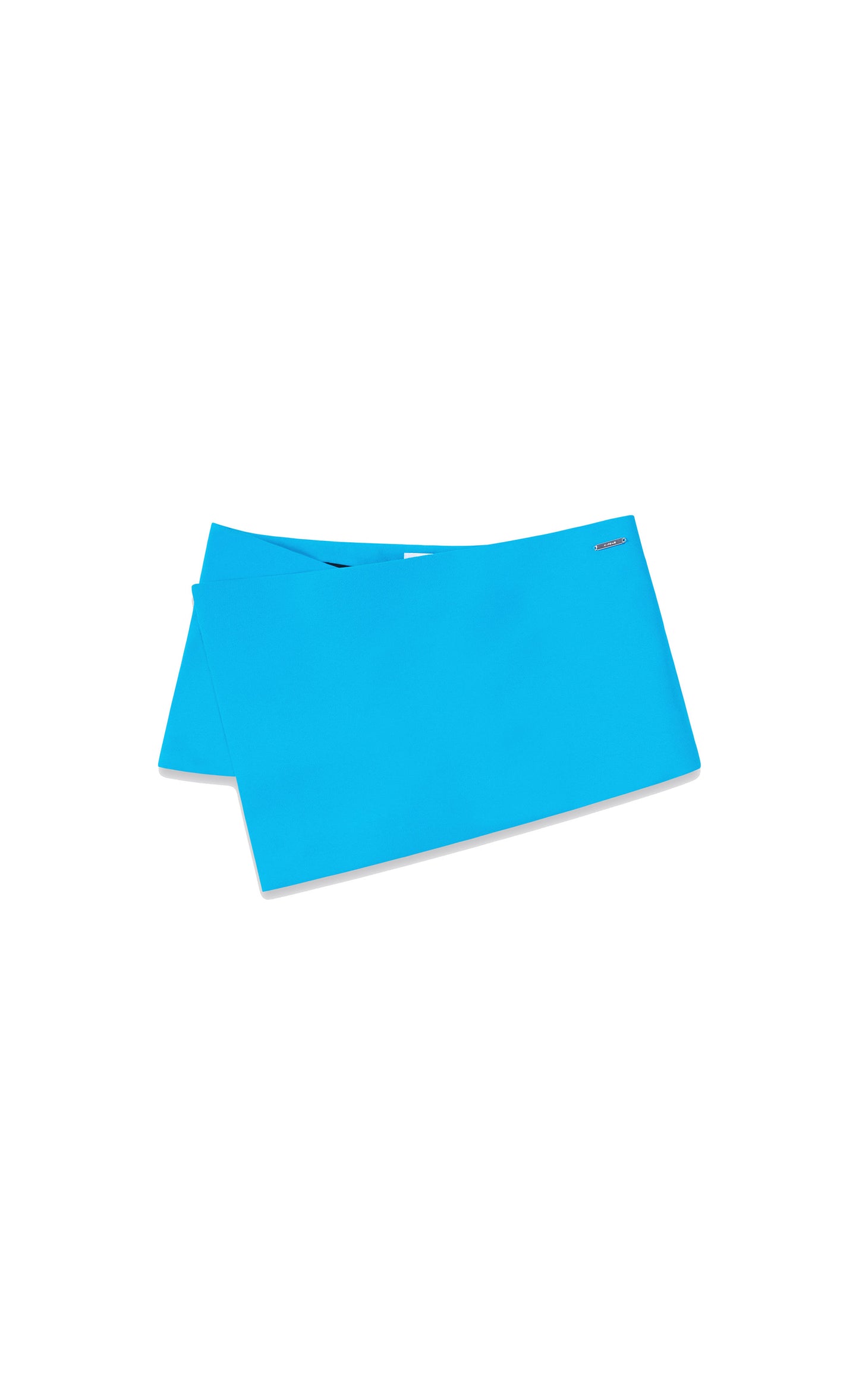 TAGLIONI Layered Wrap Miniskirt in Blue