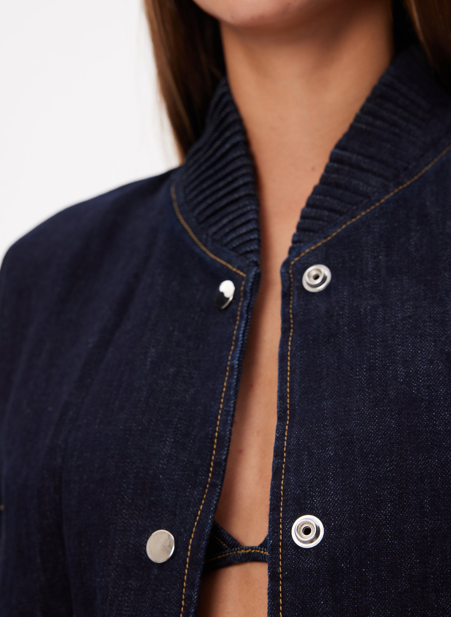 Washed Denim Short Jacket