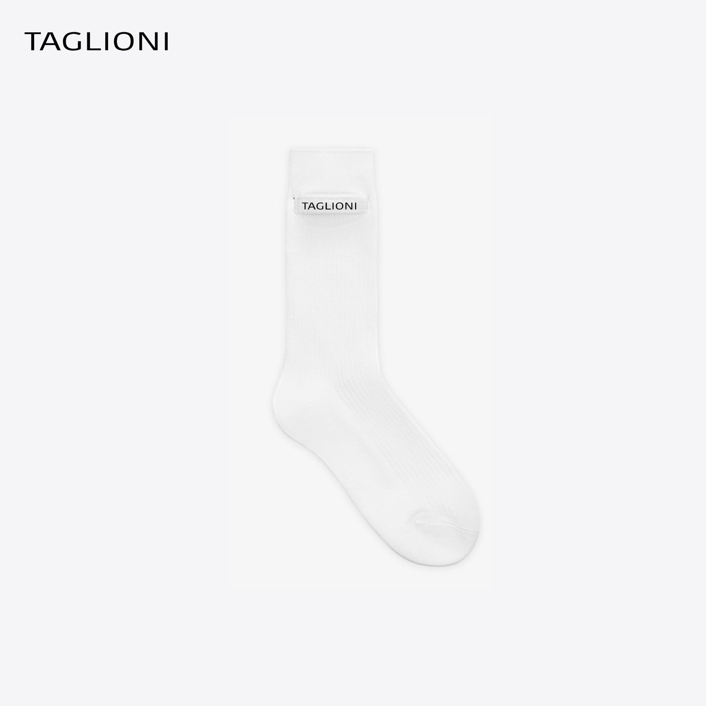 TAGLIONI Logo Cotton socks