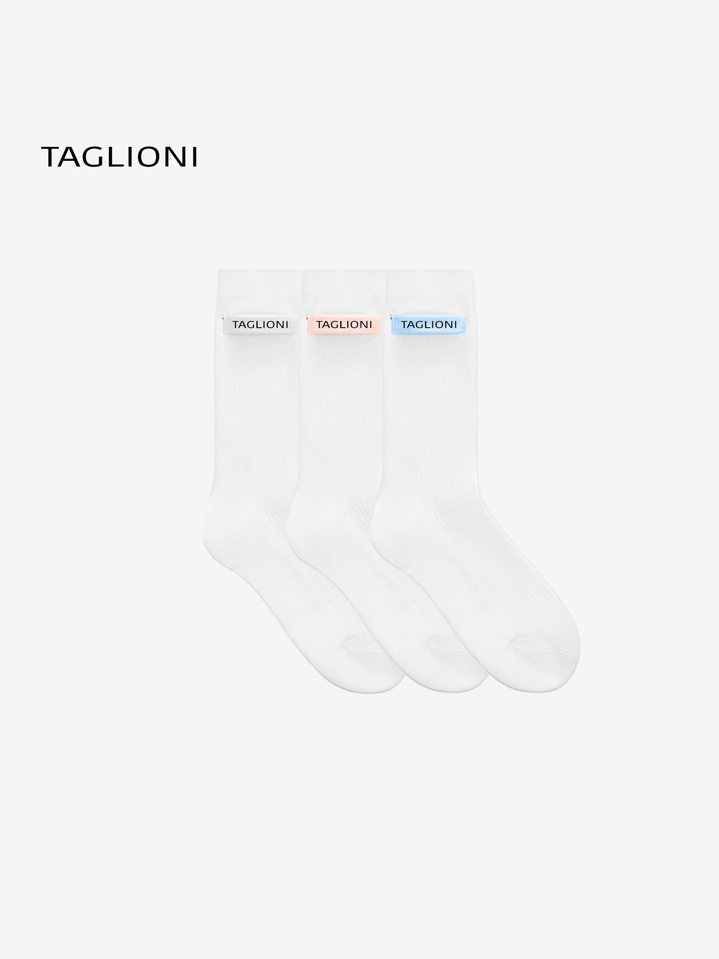 TAGLIONI Logo Cotton socks