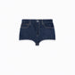 Fitted Shorts Denim In Blue