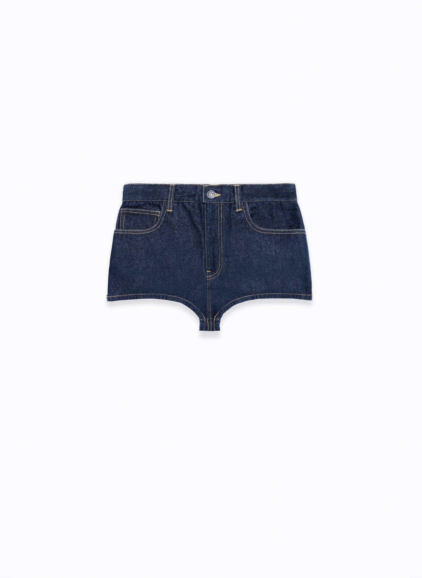 Fitted Shorts Denim In Blue